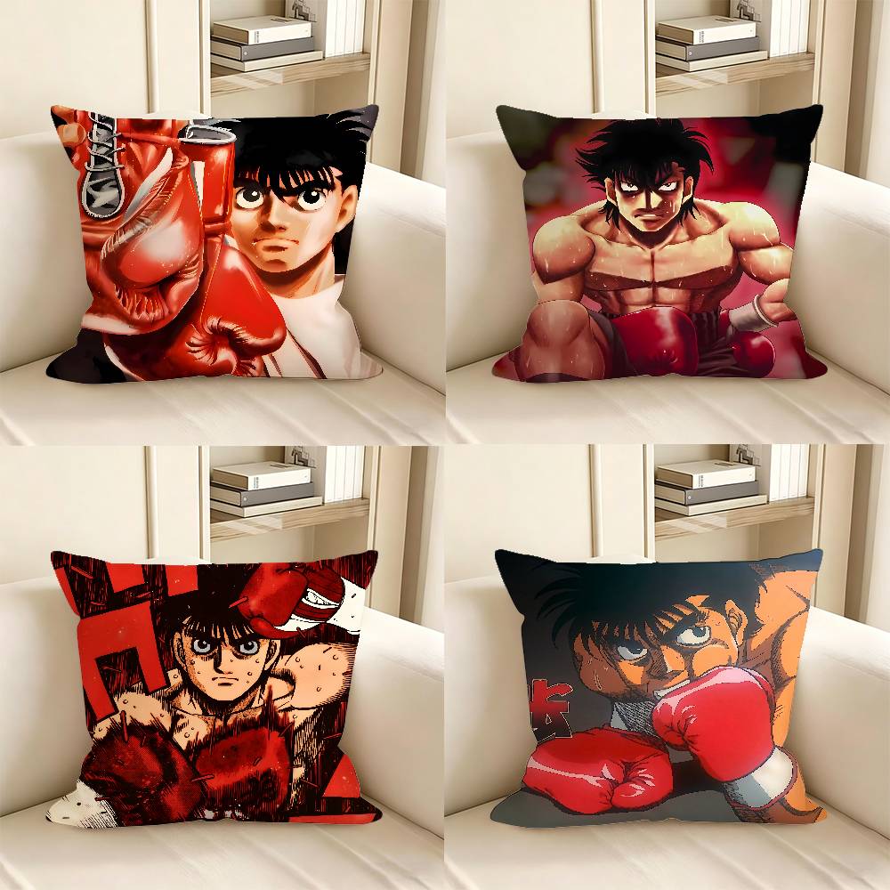 pc Japanese Manga HHajime No Ippo Pillow Case Fashion Square Pillowcase Bedroom Sofa Room Ins Decoration Leisure