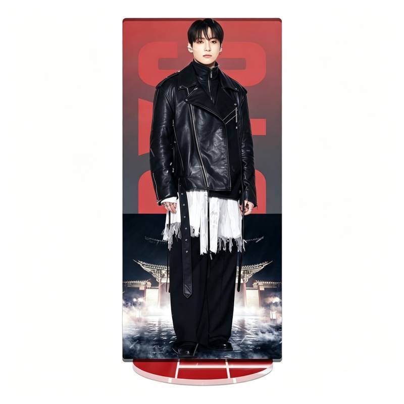 Bts World Tour Acrylic Display With Cnc Cut Seamless Printing For Gift And Decor