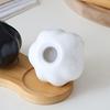 1 Set of Stylish Ceramic Garlic Salt Pepper Shakers , Leakproof, Modern Kitchen Spice Containers with Elegant Black and White Design