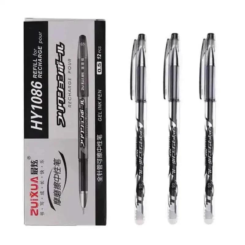 05mm Erasable Gel Pen Collection Black Blue Red Pen and Ink Refill Rod Kawaii Pens Washable Handle School Office Supplies Stationery