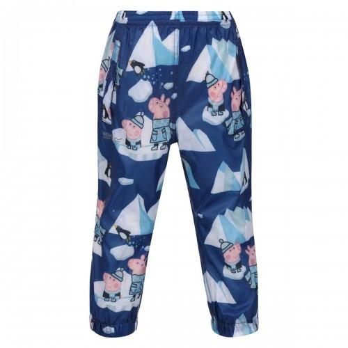 Regatta Childrens/Kids Winter Scene Peppa Pig Packaway Waterproof Trousers