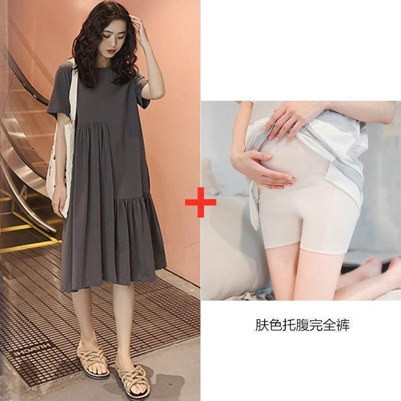 

New summer dress summer loose short-sleeved skirt irregular medium and long cake skirt fashion trend XXXL