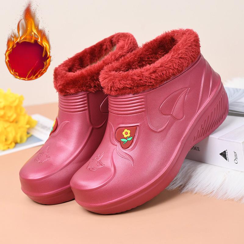 Scarpe impermeabili da uomo per stare al caldo in inverno Impermeabili Antiscivolo e Vellutate Stivali da neve alti imbottiti