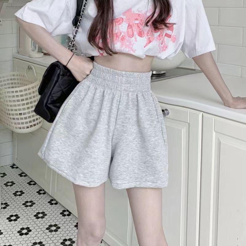 Korean Style High Waist Loose Wide Leg Shorts - Summer 2025 Trendy Kids’ Sports Pants