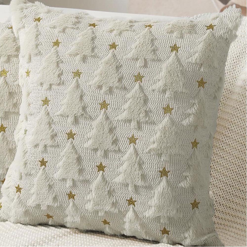 Pumpkin Ghost Pillow Cover Halloween Fun Plush Pillowcase Washable Square Orange Pumpkin Lantern Pillow Protective Covers