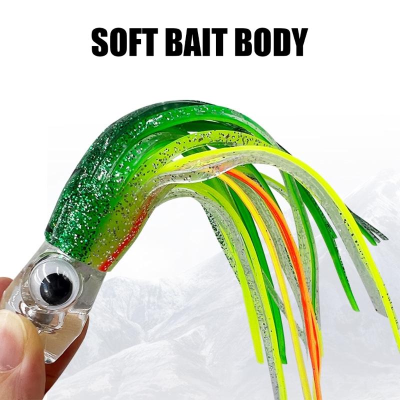 Skirts Saltwater Trolling Fishing Lures Plastic Fish Lures Baits Soft Fishing Lures Octopuses Squid Skirt Fishing Lures