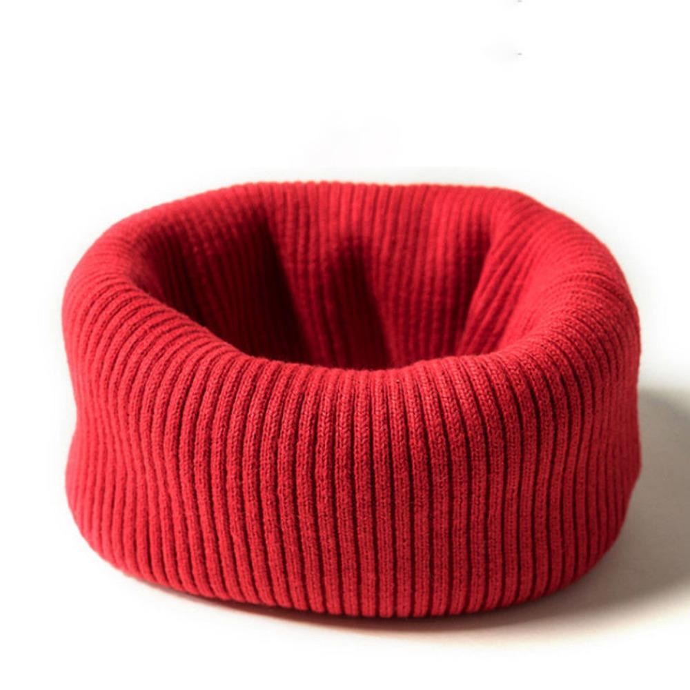 Warm Knitted Ring Scarf Coldproof Thicken Knit Scarf Outdoor Wrap Neck Scarves