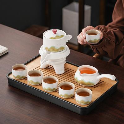 Груба кераміка Ціншань напівавтоматичний чайний набір Кунг-Фу для дому та бізнесу