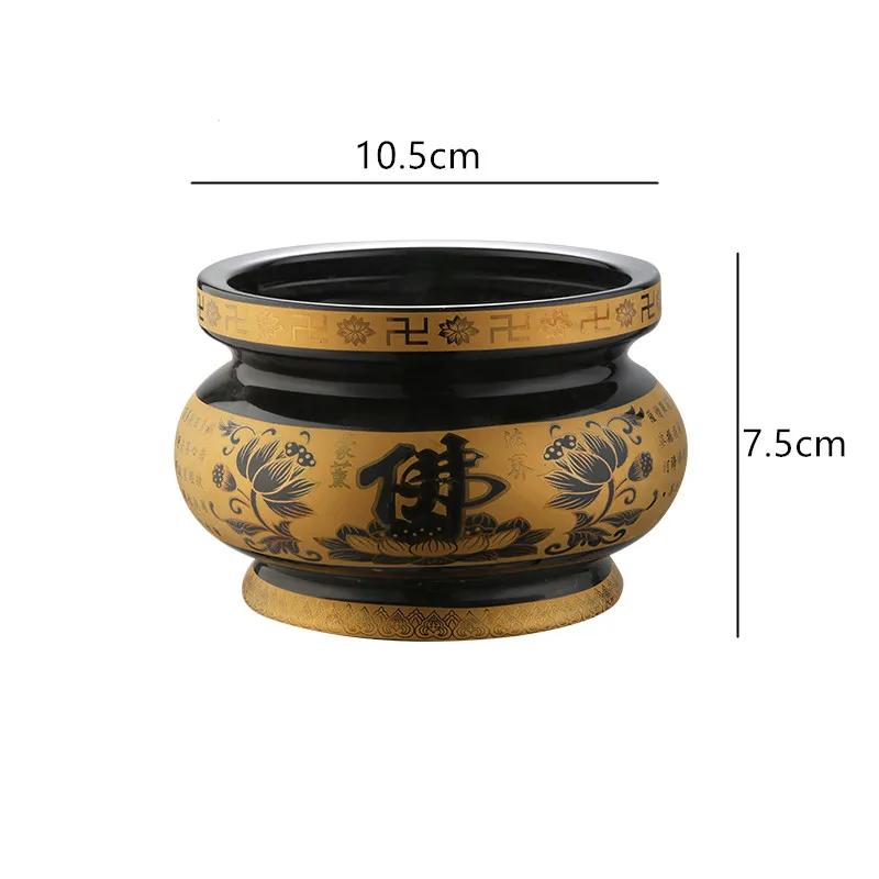 Keramika na kadidlo Buddhy, ozdoby na kadidlo, domácí dekorace Feng Shui, tradiční buddhistické potřeby, doplňky pro uctívání