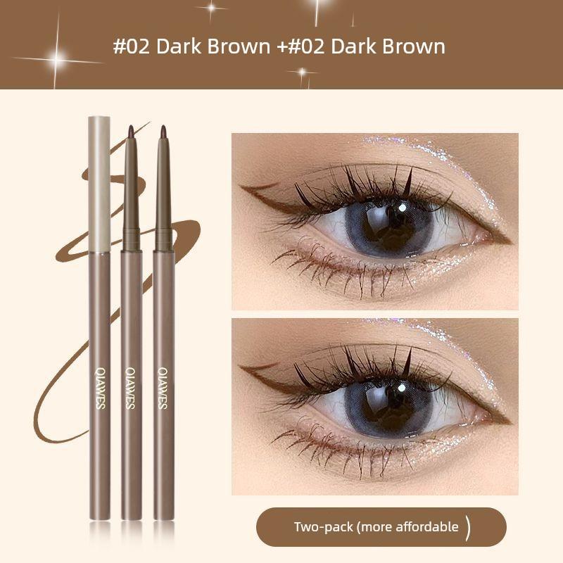 Extremely Fine Eyeliner Glue Pen Not Smudge Waterproof Sweat-Proof Long-Lasting Eyelid down to Crouching Silkworm Newbie Beginner Makeup Artist