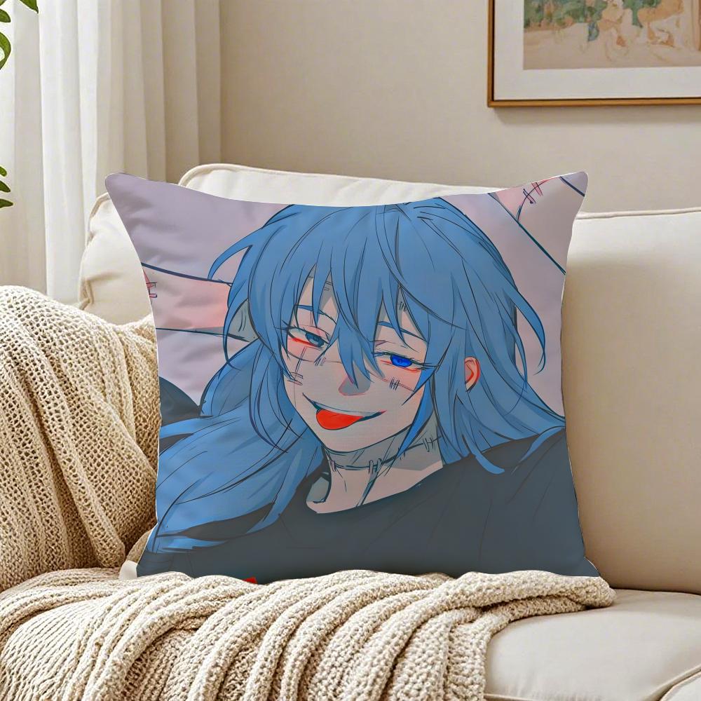 anime intense JJujutsu KKaisen Cushion Cover Pillowcase Antidustmite living Room Sofa Decor Cushion Room