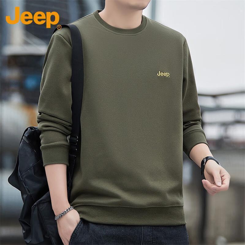 Jeep Men's Loose Crewneck Sweatshirt