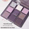 Palette de Rêves: Ombres à paupières mates et irisées 9 couleurs Gris-Violet Fumée pour des looks audacieux