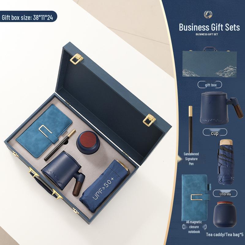 High-End Logo Tea Set for Company Meetings & Corporate Gifts