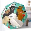 1pc Dogs Garden Fashionable Auto Opening/Closing Folding Umbrella with 8 Bones, Windproof Portable, Daily Use270