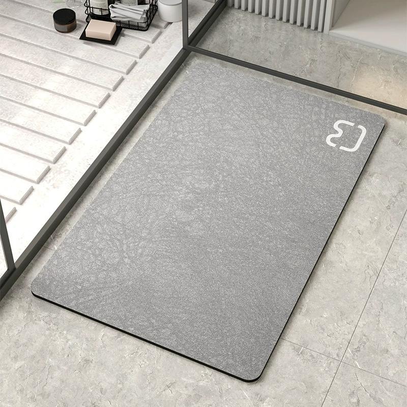 Disposable Diatom Ooze Cushion Toilet Bathroom Mats Minimalist Indoor Scrubbing PVC Foot Pad Entry Door High-End