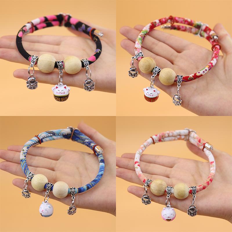 Cat Japanese Necklace Neck Ring Natural Camphor Wood Insect Adjustable Repellent
