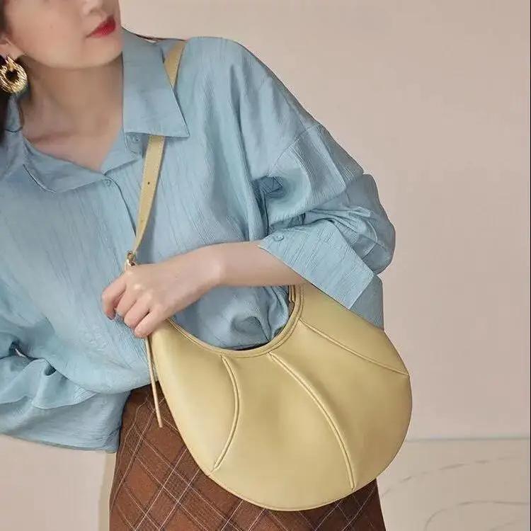 Genți de umăr la modă pentru femei, genți casual crossbody, genți simple de culoare solidă