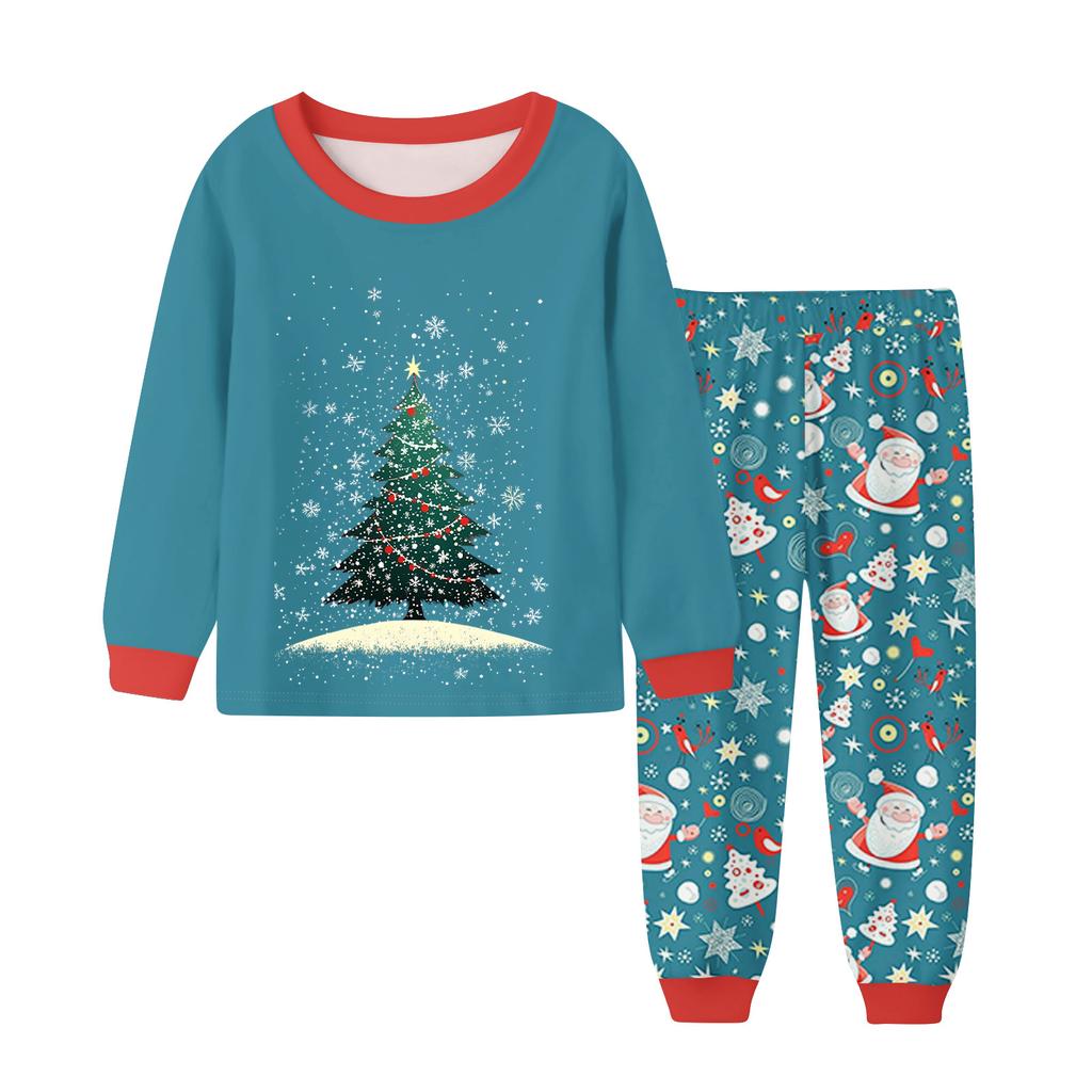 Motedress for barn Skjørt Rund hals Langermet topp Bukser