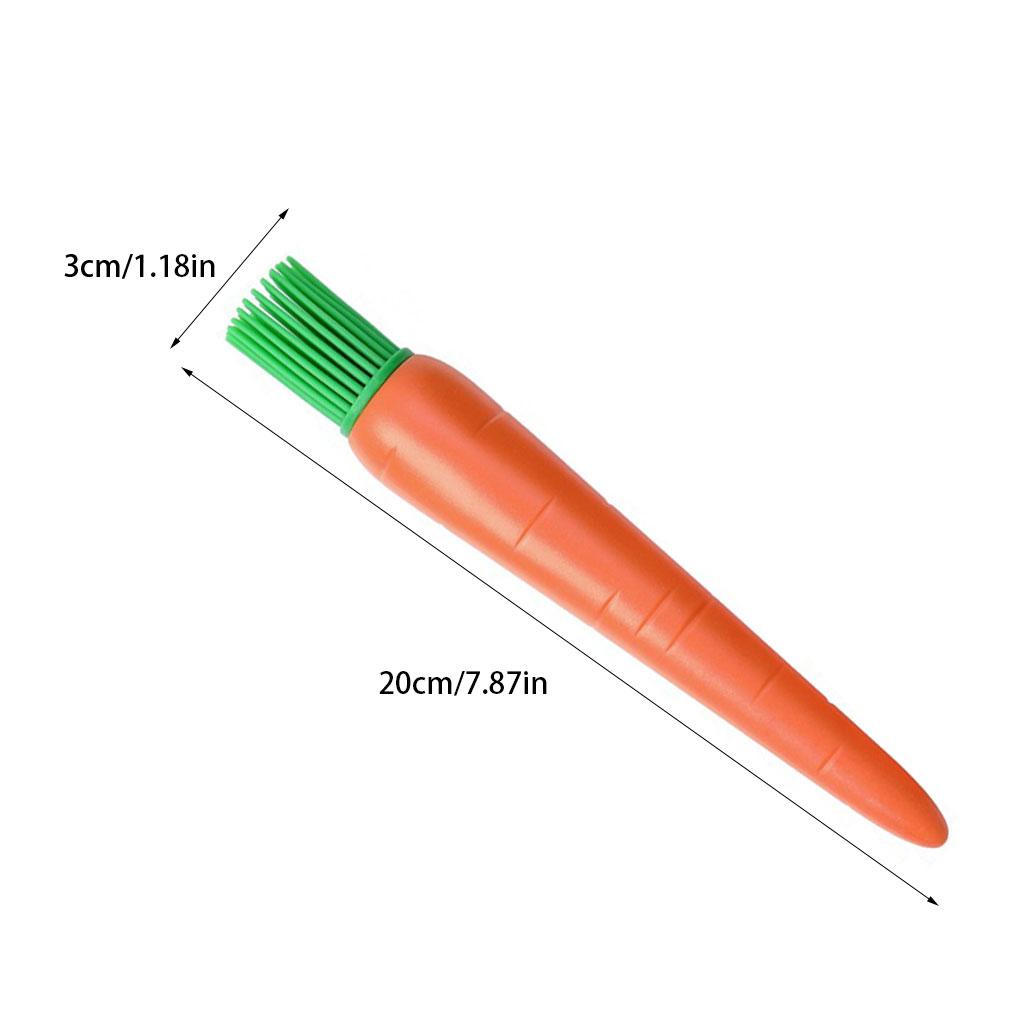 Silicone BBQ Oil Brush Creative Carrot Shape Barbeque Brush For Safe And Durable Cooking