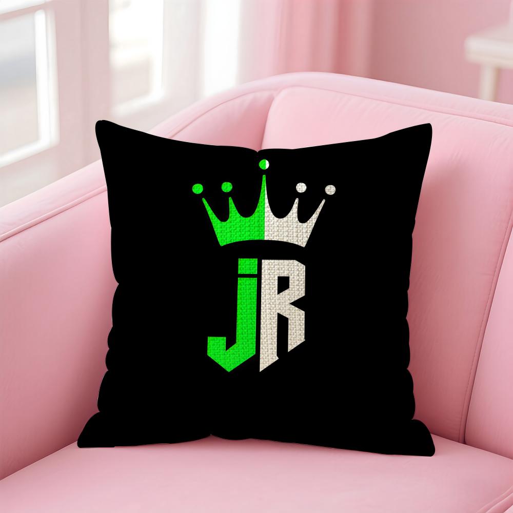 JJc ReyesS Rapper Cushion Cover Natural Linen Pillow Case DoubleSided Print Decorative Sofa Pillowcase Home Decor Gift