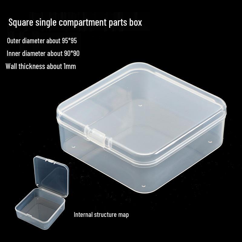 Clear Plastic Storage Box for Small Accessories and Jewelry