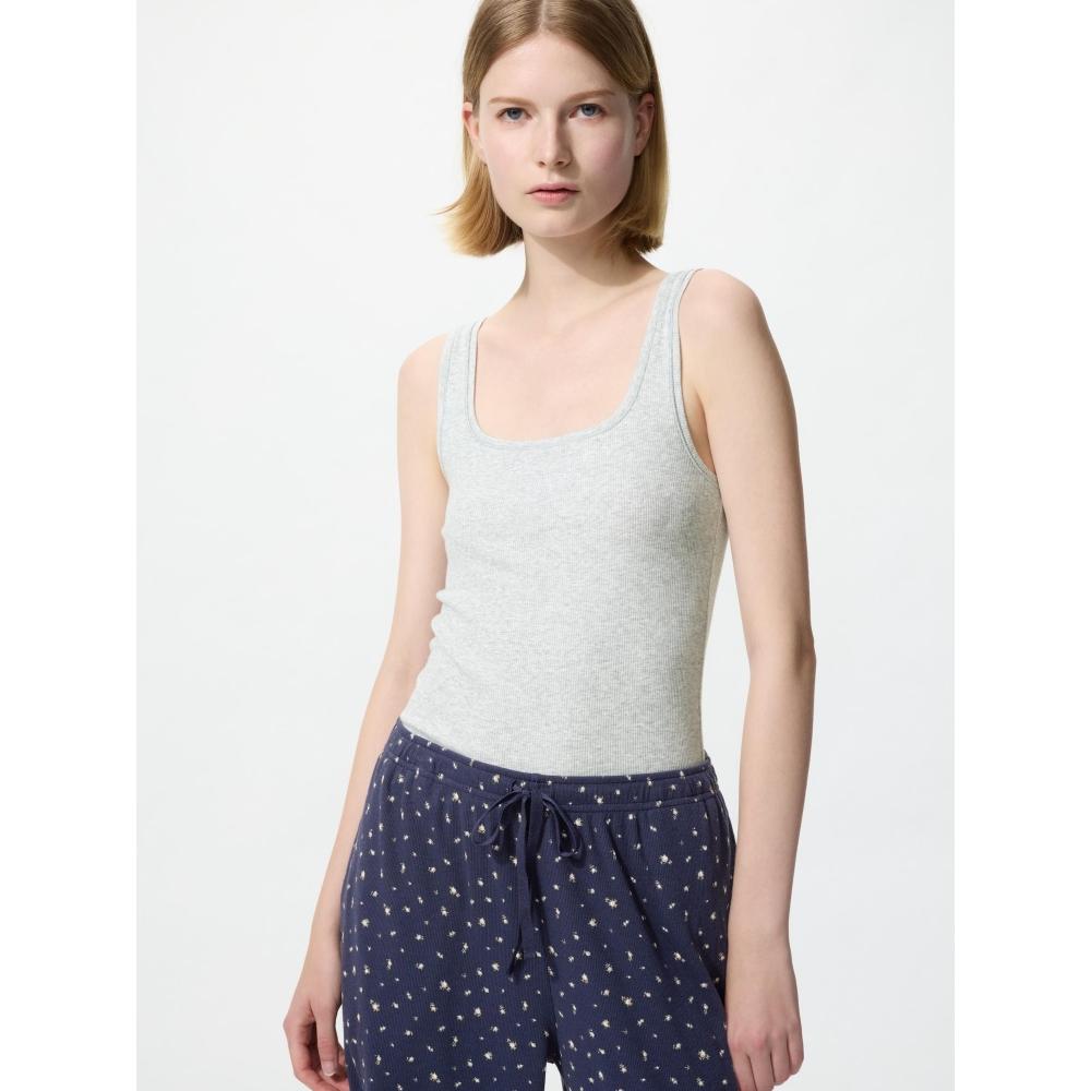 Uniqlo Japan Cropped Square Neck Tank Top