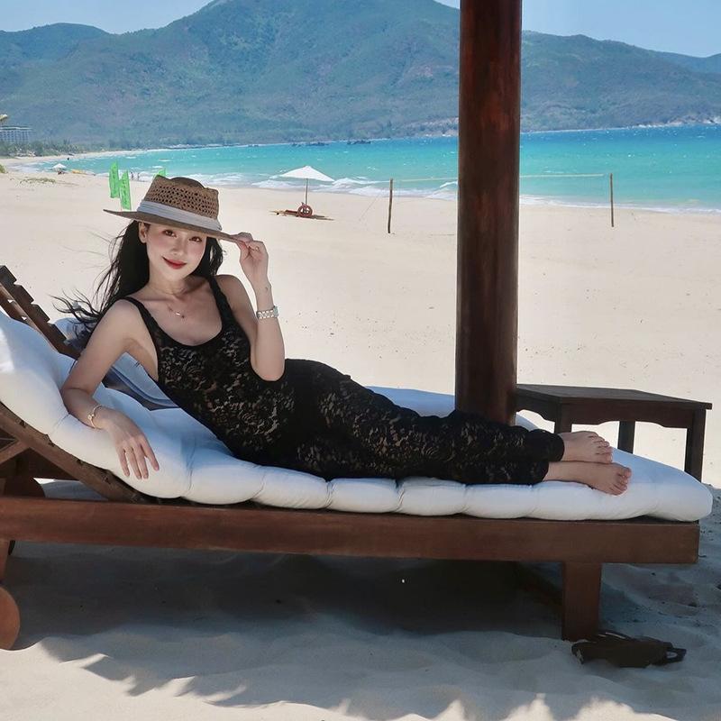 French Flat Top Elegant Retro Straw Hat Casual Women's Summer Hat Seaside Sunshade Sunscreen Woven Big Brim Beach Hat