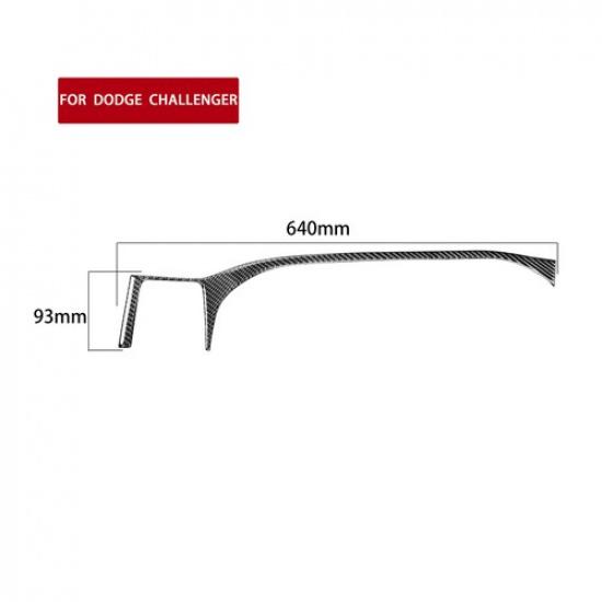 For Dodge Challenger 2008-2014 Carbon Fiber Driver Side Dashboard Cover Trim