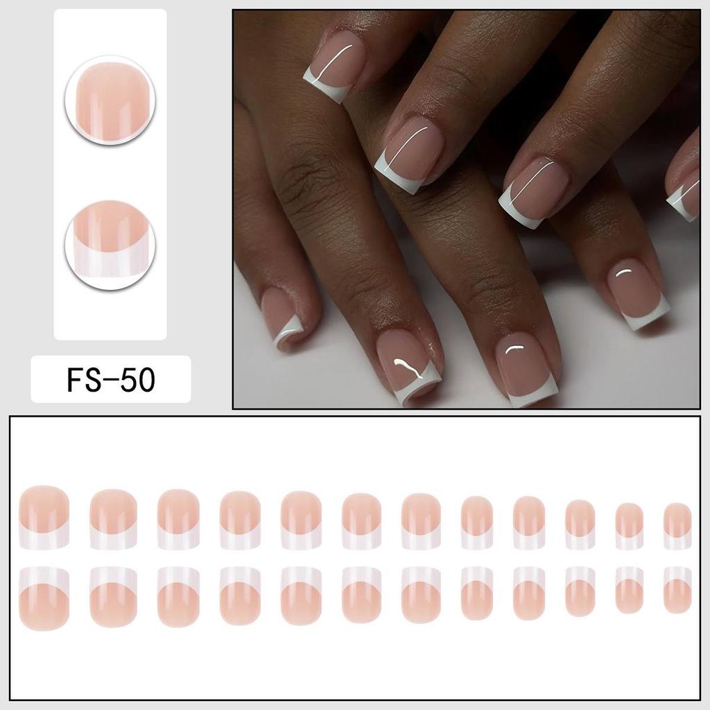 Simple Wearable French Nail Tips - Flat, European & American Style