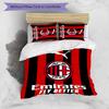 3pcs A-AC Milan Design Cover Set - HD Printed Bedding with 1 Cover and 2 Pillowcases - Perfect for Home and Dorm Decor