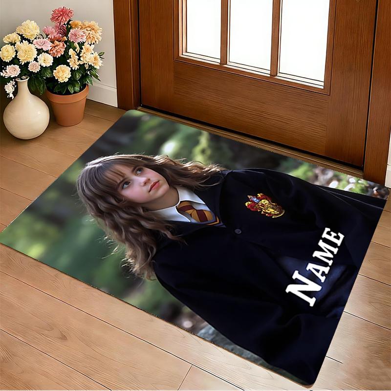 Custom Name Owl Magic Living Room Non-Slip Area Rug Soft Carpet for Bedroom Kids Playroom Sofa Office Home Decor Doormat