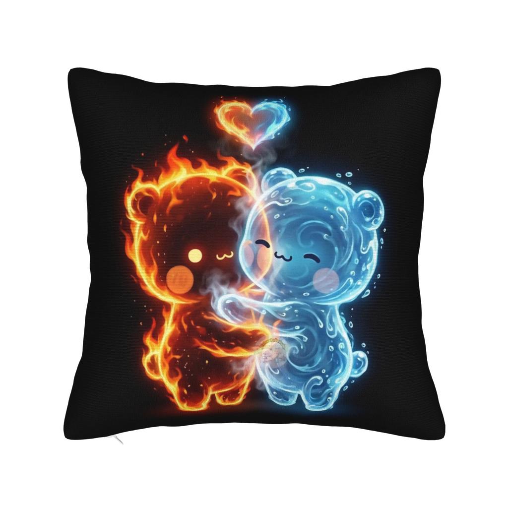 Pillow Cover 3D Print Kawaii Bubu & Dudu Retro Trendy Pillow Case For Living Room Chair Pillowcases