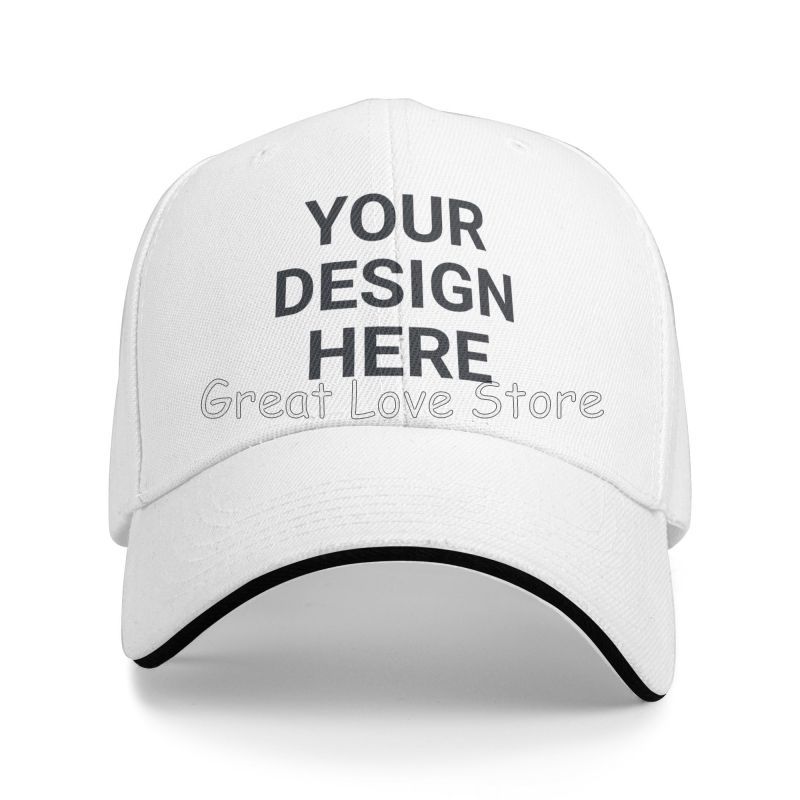 Chapeaux Personnalisés Ajoutez une Image/Logo/Texte Pour Concevoir Votre Casquette de Baseball Personnalisée pour Unisexe et Femmes Casquette Snapback Réglable