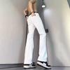 White jeans men's summer thin loose straight American vibe pants casual versatile drape long pants tide