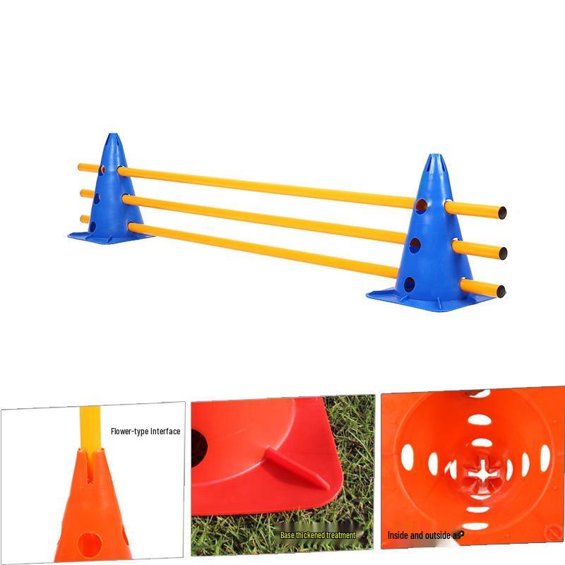 Multi-Purpose Training Set: Cones, Poles & Obstacle Markers for Football & Pet Training
