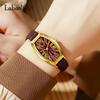 La Baoli Fashion Watch Retro Wine Barrel Type Dial Women'S Watch Simple Quartz Watch