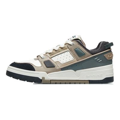 Li Ning Journey Non-Slip Durable Low-Top Skate Shoes Men Skate Shoes Gray Green AGCR297-4