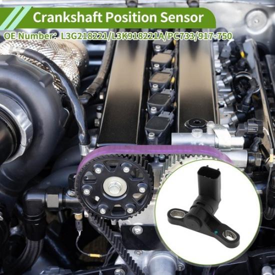 Crankshaft Position Sensor For Mazda 6 2.3L 2006-2008 No.L3G218221 1 Pc Black