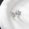 Korean Style Zircon Butterfly Earrings: Fairy Hollow Design for Women - Fresh, Fashionable, and Elegant Accessories.