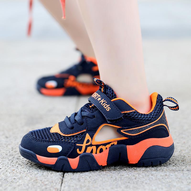 Jungen Schuhe Sommer Mesh Rahmen Schuhe neue hohle einzelne Mesh atmungsaktive Jungen Rahmen Schuhe Sportschuhe