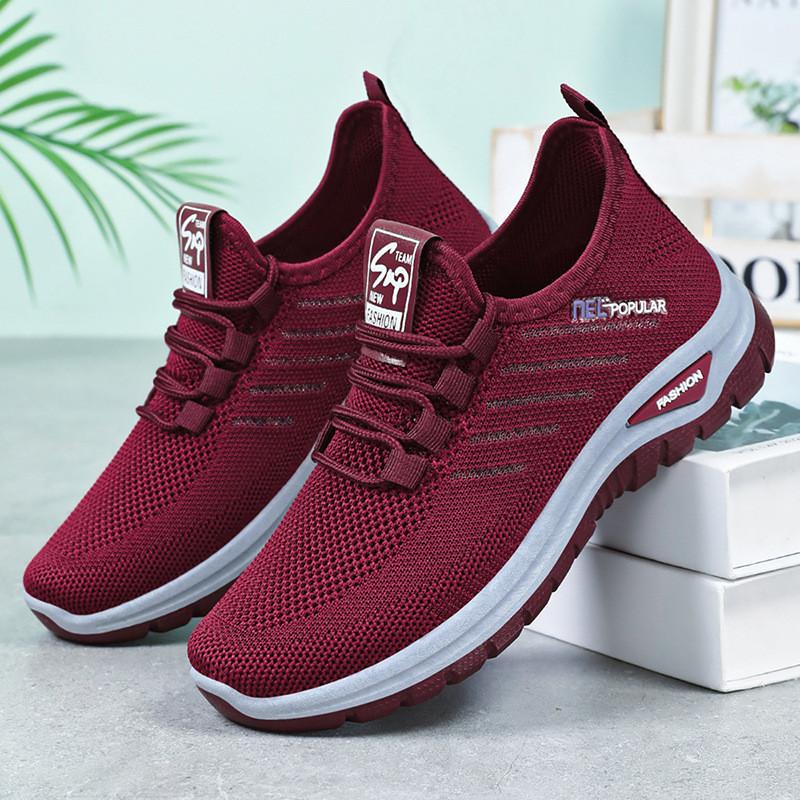Shoes women's new women's shoes flying woven breathable couple casual shoes versatile soft sole lightweight sports shoes