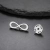 Infinity Symbol Pin Brooch Stainless Steel Gold Minimalist Clothing Lapel Badge Accessories Birthday Gift