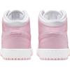 Air Jordan 1 Mid GS Valentine's Day Pink Foam Fire Red White Kids' Shoes DQ8423-608