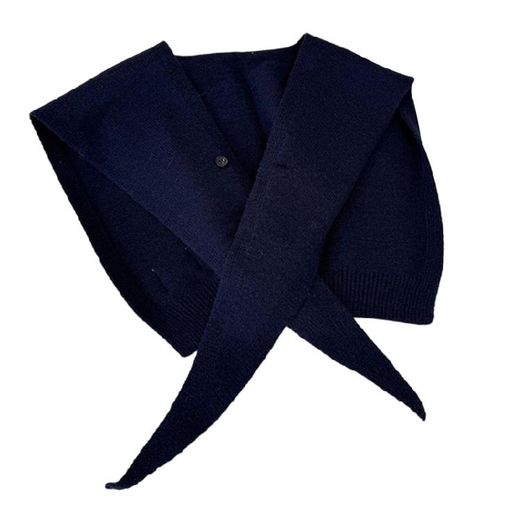 Stylish Cropped Shoulder Wrap Scarf Lightweight Polyester Shawl Elegant Women's False Collar Fashion Outerwear