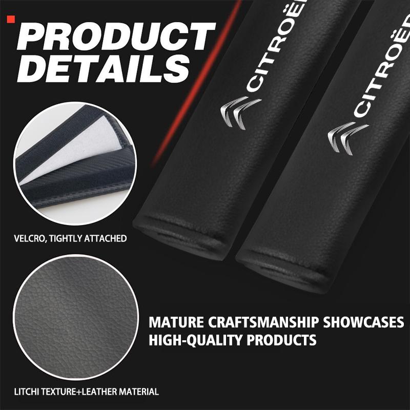 Car Seat Belt Shoulder Auto Adjuster Device Protection Pad For Citroen C5 C1 C2 C6 C4L DS3 DS4 DS5 C-Elysee Grand Berlingo