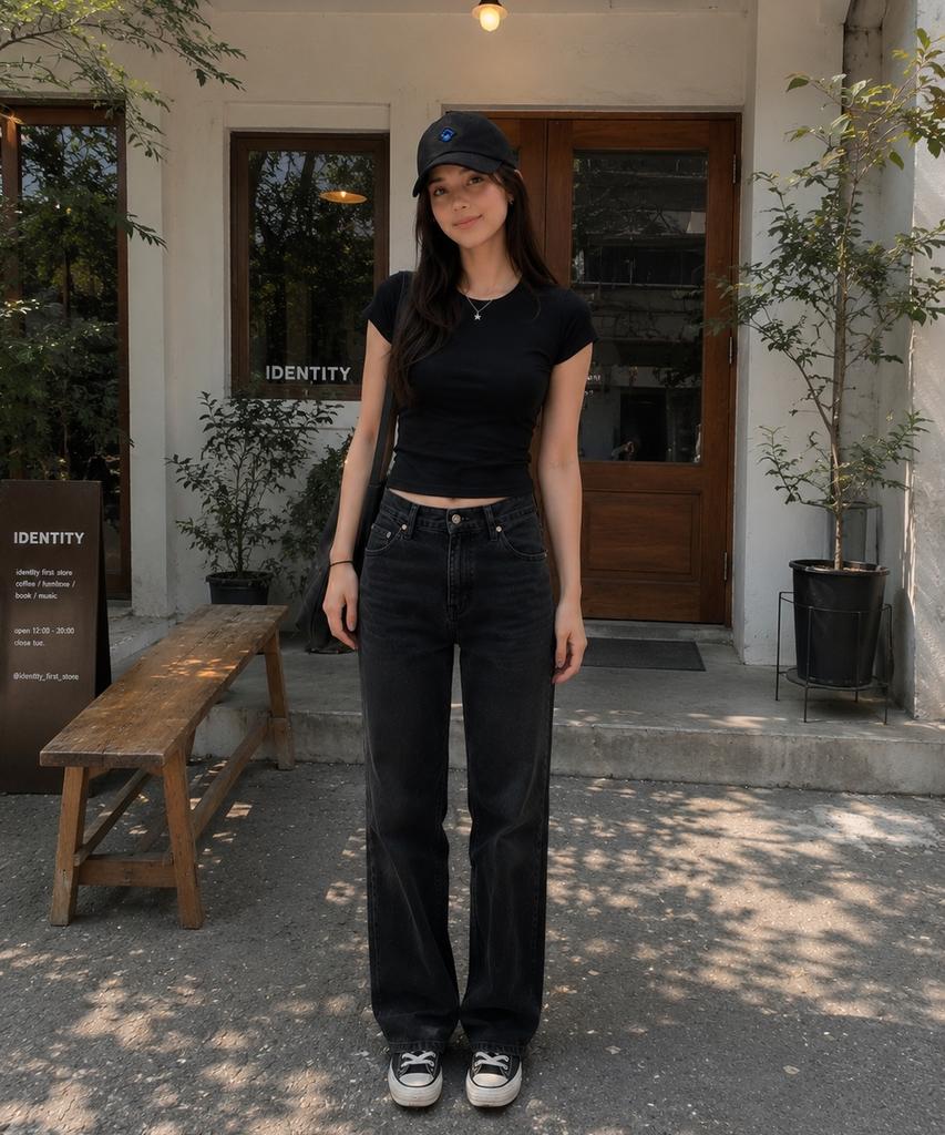 Seuteijial Diamond Washed Ball Cap [Black]