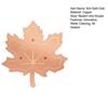 0.9999 Pure Copper Bird Bath Disk 0.6mm Thick Water Cleaner with Triple-Point Support All-Season Maple Leaf Shaped Bird Bath Purification