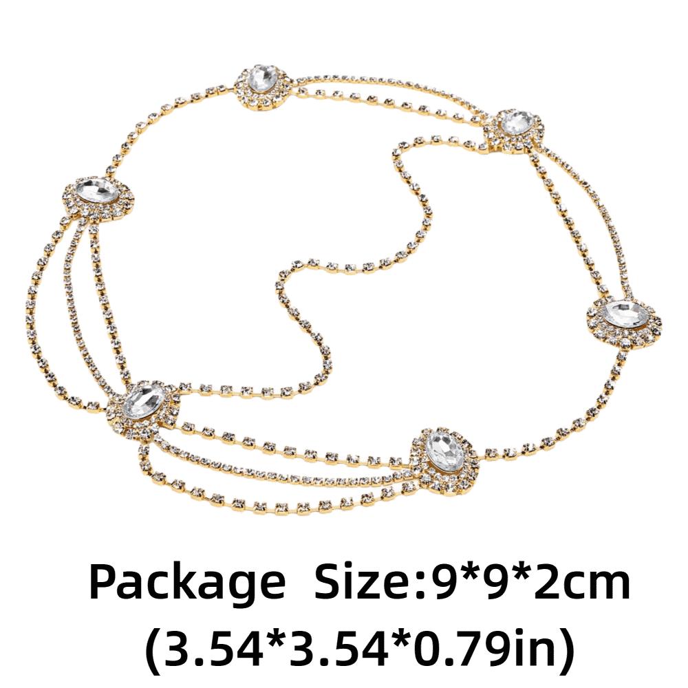 Rhinestone Crystal Vintage Headpiece Dainty Design Wedding Head Chain Wedding Ceremony