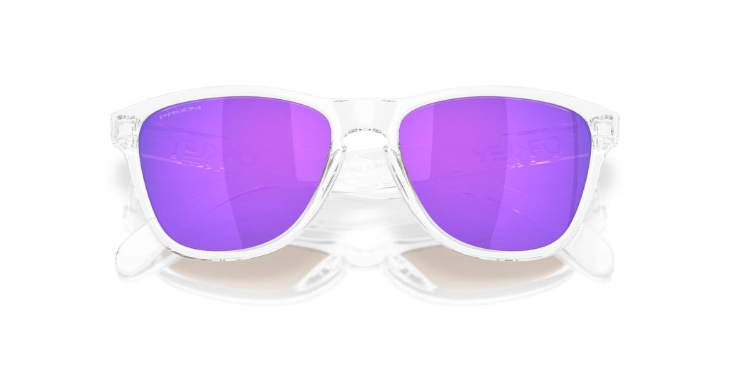 Oakley Sunglasses Frame Color Polished Lens Prizm 53mm Men's 0OO9508, (Front) Clear, Color Violet,
